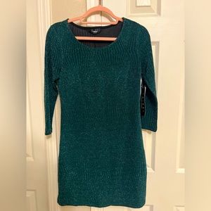 NWT Green Midi Dress Size Medium by Trixxi Clothing Co